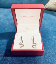 Orecchini goccia serpente oro