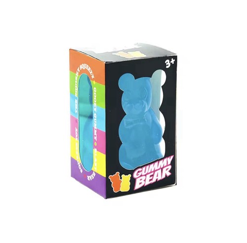 Orso gommoso blu squishy - orso,