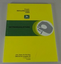 Manuale Operativo John Deere Rasaerba Frontale 228A Edizione 11/1999
