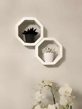 Mensola legno ottagonale fatta