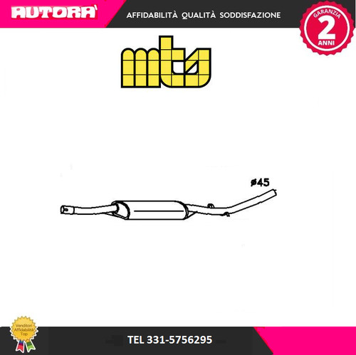 50100 marmitta centrale adatto - centrale,