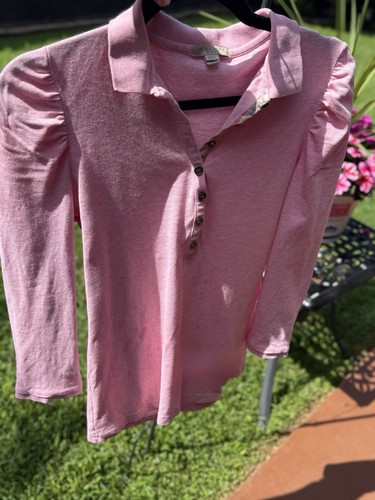 Polo burberry brit rosa manica - polo,