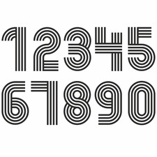 ADESIVO NUMERO RACING