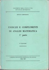 Campanato, Esercizi e Complementi di Analisi Matematica 1^ parte - 2^ edizione