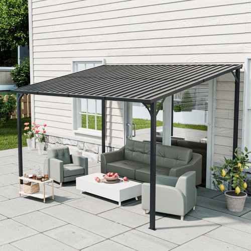 Outdoor metal lean to - 8',