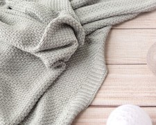 Copertina Neonato in Bamboo Grigio per Culla 80x110 cm Kiokids 0 Mesi+ 5519