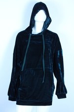 ZARA FELPA FELPONE MAXI VESTITO DONNA VERDE CINIGLIA TG SIZE M