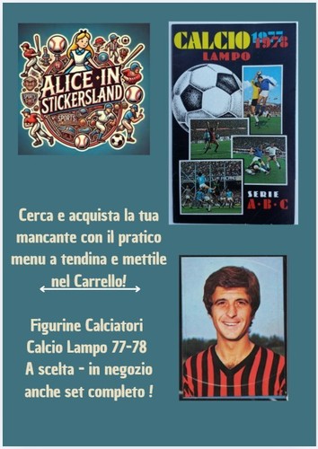 Calciatori lampo 1977 nuove - calciatori,