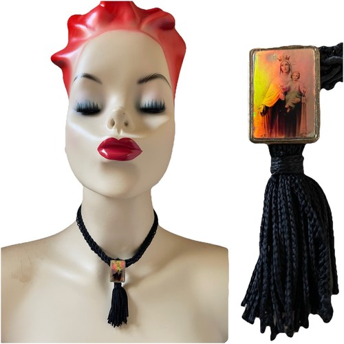 Collana girocollo nappa con - girocollo, in
