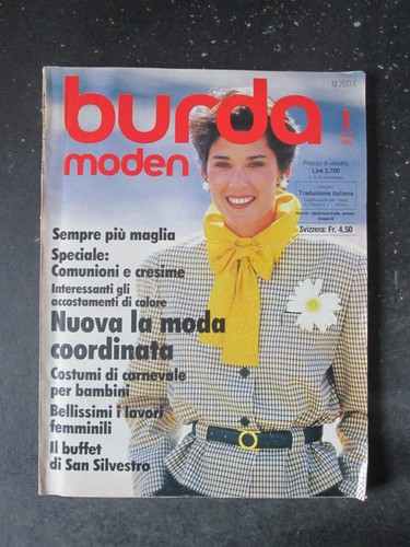 Burda 1985 con cartamodelli - burda,