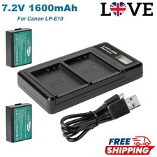 2x Batteria LP-E10 + Doppio