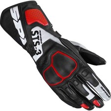 SPIDI - GUANTI MOTO IN PELLE STS-3 NERO/BIANCO/ROSSO