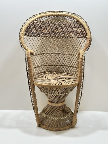 Sedia vintage vimini - vintage, pavone