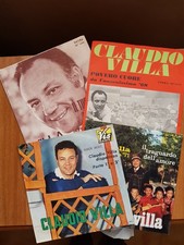 CLAUDIO VILLA - Blocco 4 dischi singoli 45 giri 7" vinile. Leggere descrizione