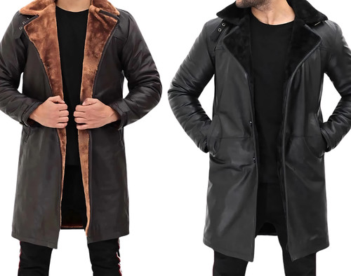 Trench coat pelliccia - coat, in