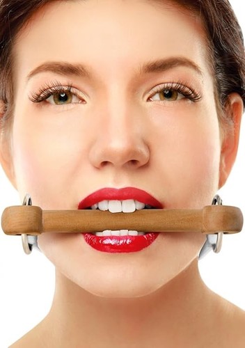 Morso gag legno pelle ouch - morso, e