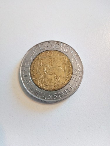 Moneta 500 lire polizia di - 500,