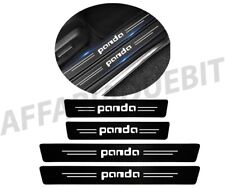 battitacco Fiat Panda in carbonio adesivo carbon look impermeabile 4 pezzi