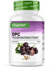 Estratto di semi d'uva OPC PURE! 300 Capsule - Alto Dosaggio + Vegan Migliore Qualità