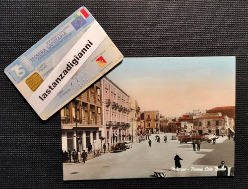 Milazzo cartolina 1962 - 1962, piazza