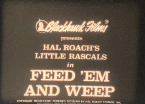 Feed and weep - em, weep”
