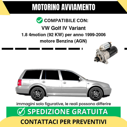 Motorino avviamento golf iv - motorino,