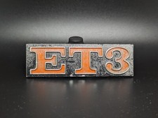 PIAGGIO VESPA ET3 ET 3 LOGO SIGLA EMBLEMA FREGIO STEMMA SCRITTA TARGHETTA BADGE