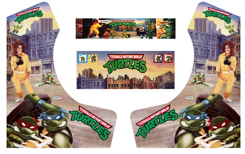 Tmnt bartop arcade side art - bartop,