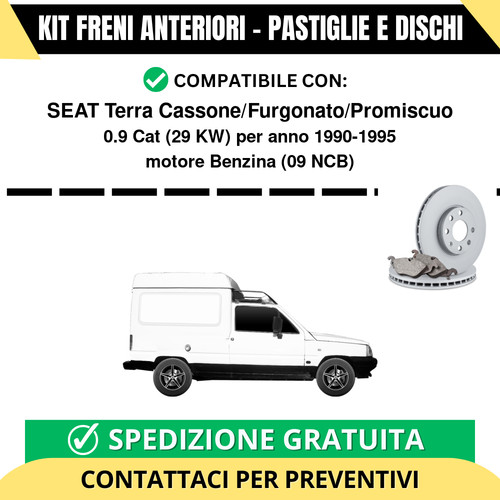 Kit freni anteriori seat - kit,
