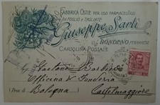 BONDENO (FE) CARTOLINA PUBBLICITARIA TESTATINA FABBRICA OSTIE 1906 RARA VEDI....