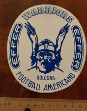 Warriors Bologna Adesivo Football Americano Vintage no ultras