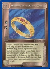 Dwarven Ring of Barin's Tribe - The Wizards - Unlimited - Middle-Earth CCG