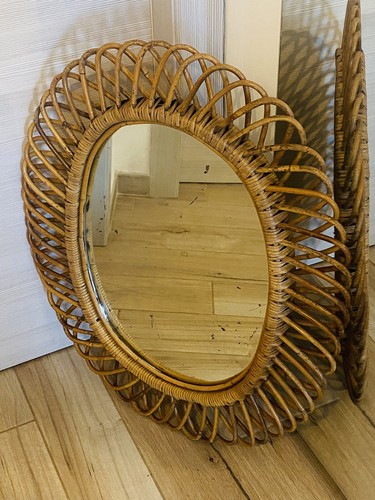 Grande specchio ovale vintage