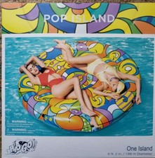  Galleggiante zattera acqua gonfiabile isola salotto Bestway Pop Island Pop Art 6'2" nuovo con scatola