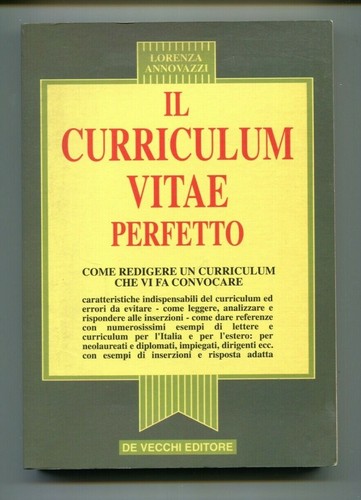 Curriculum vitae perfetto - curriculum,