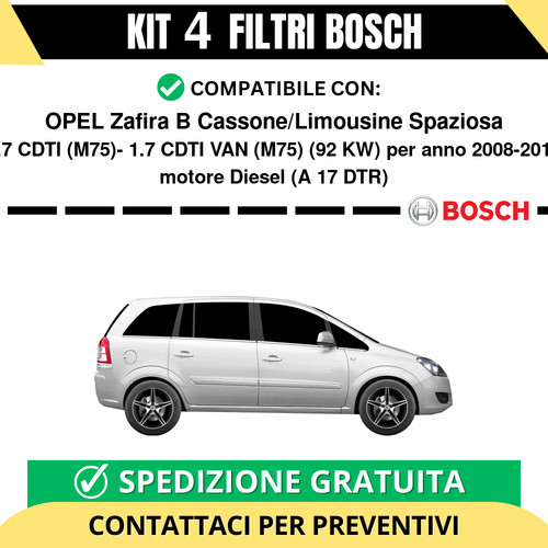 Kit bosch filtri tagliando - bosch,
