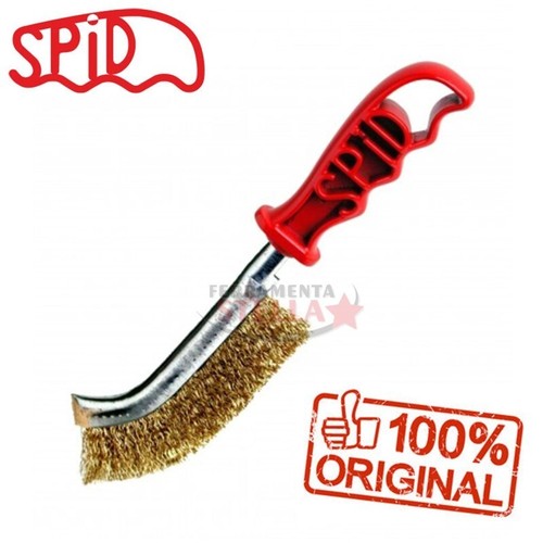 Spazzola spid acciaio - acciaio, ottonato