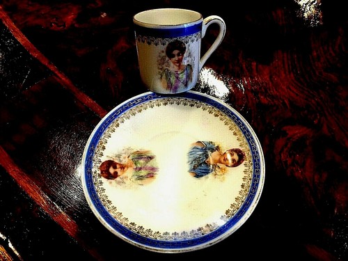 Antica tazza piattino - antica,