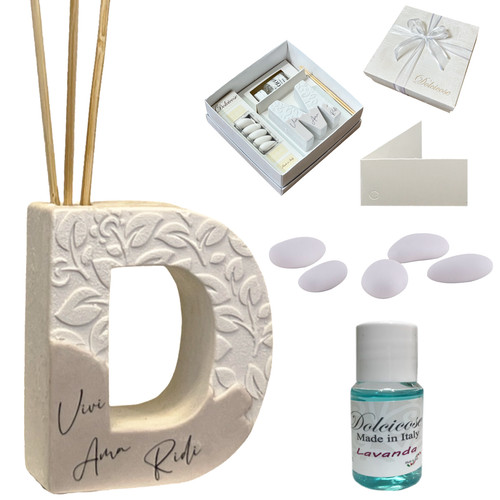 Bomboniera diffusore lettera - diffusore, d