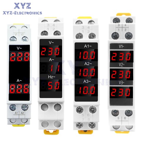 Voltmetro 500v 100a din - ac,