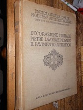 Decorazione murale pietre lavorate mosaico Il pavimento artistico 1928 L11 ^