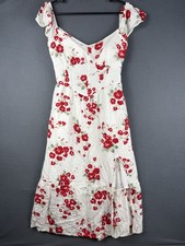 Hollister Saidie cravatta floreale abito midi medio damigella cottage matrimonio civetta