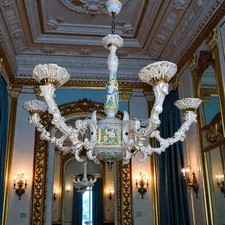 lampadario capodimonte con
