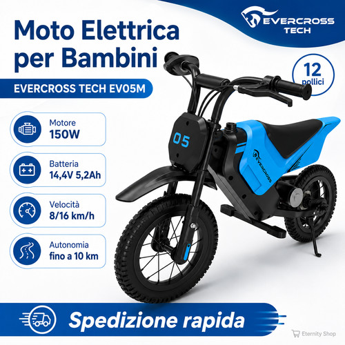 Moto elettrica per bambini - moto,