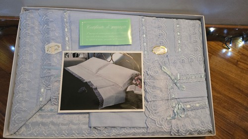 Completo letto ricamato mano - letto,