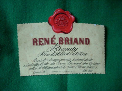 Etichetta liquore rene - etichetta, rene'