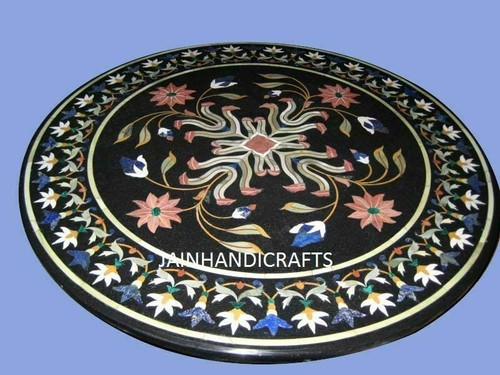Tavolo marmo intarsiato - 18",