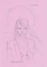 GIUSEPPE MANUNTA Disegno Originale PINUP Sexy Firmato 2003 Sketch
