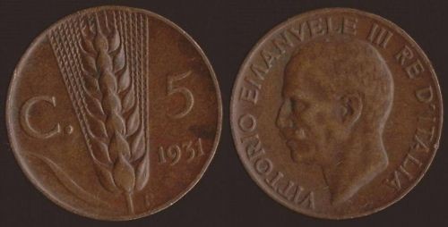 Centesimi 1931 spiga - centesimi,