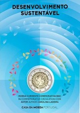 PORTOGALLO 2 EURO COMMEMORATIVO 2025 SVILUPPO SOSTENIBILE   COINCARD FDC  BU